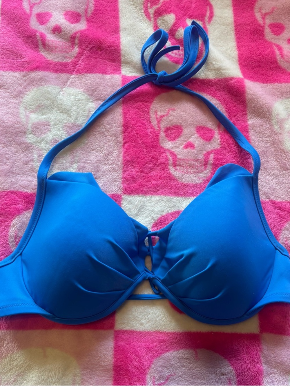 Victoria’s Secret Bright Blue Halter Bikini Top